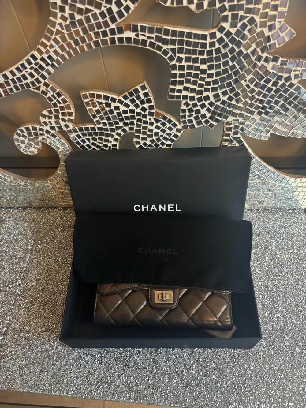⭐️Chanel Quilted Leather Wallet - Metallic Gold